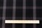 Black-Purple-Multi Plaid Wool Poly Herringbone Twill Woven Suiting Fabric By the Yard